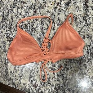 PINK Victoria's Secret Peach Bikini Top